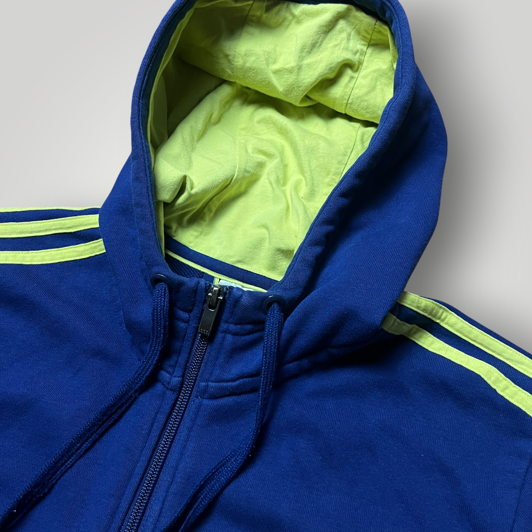 Adidas Heavy Cotton Spellout Zip-Up Hoodie
