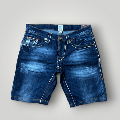True Religion Vintage 2000's Y2K "Bobby" Denim Shorts