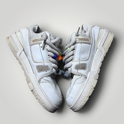 QUEEZAZA LV Inspired Y2K Coffee Dipped Chunky Sneakers