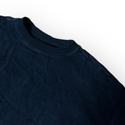 ZARA Denim Boxy Sweatshirt Crewneck