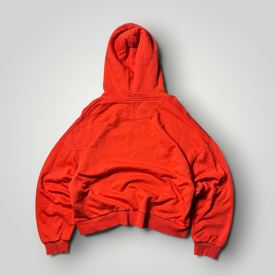 Karl Kani Embroidered Signature Y2K Cropped Boxy Heavy Cotton Hoodie (Дамско)