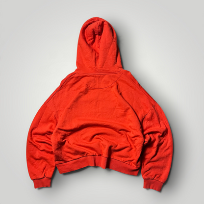 Karl Kani Embroidered Signature Y2K Cropped Boxy Heavy Cotton Hoodie (Дамско)