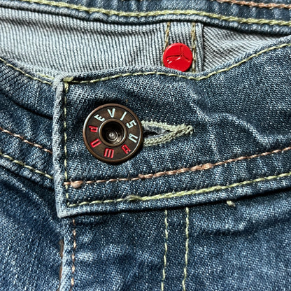 Evisu x Puma Vintage 2000's "True Love Never Dies" Y2K Hip-Hop Denim Shorts (Jorts)