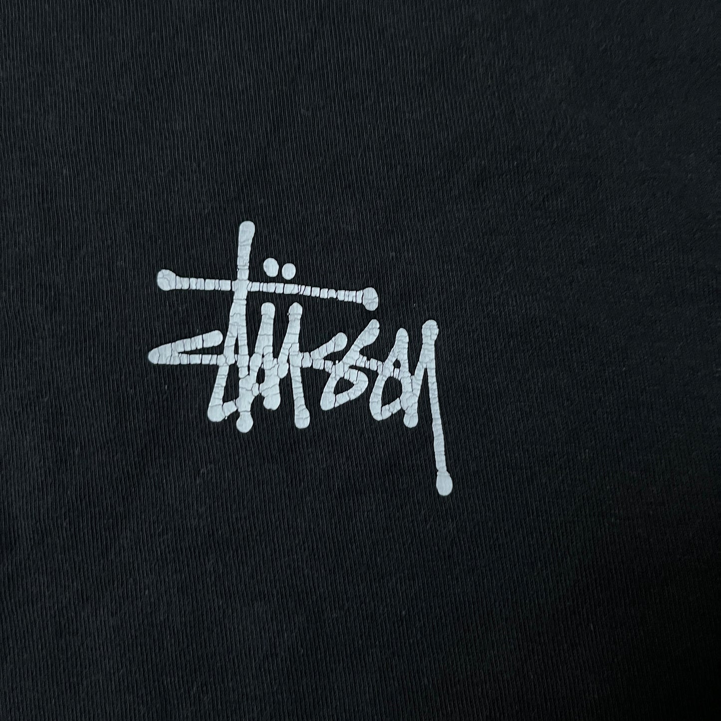 Stussy "Peace Pot" Heavy Cotton Tubular Knit Y2K Graphic Skater T-Shirt