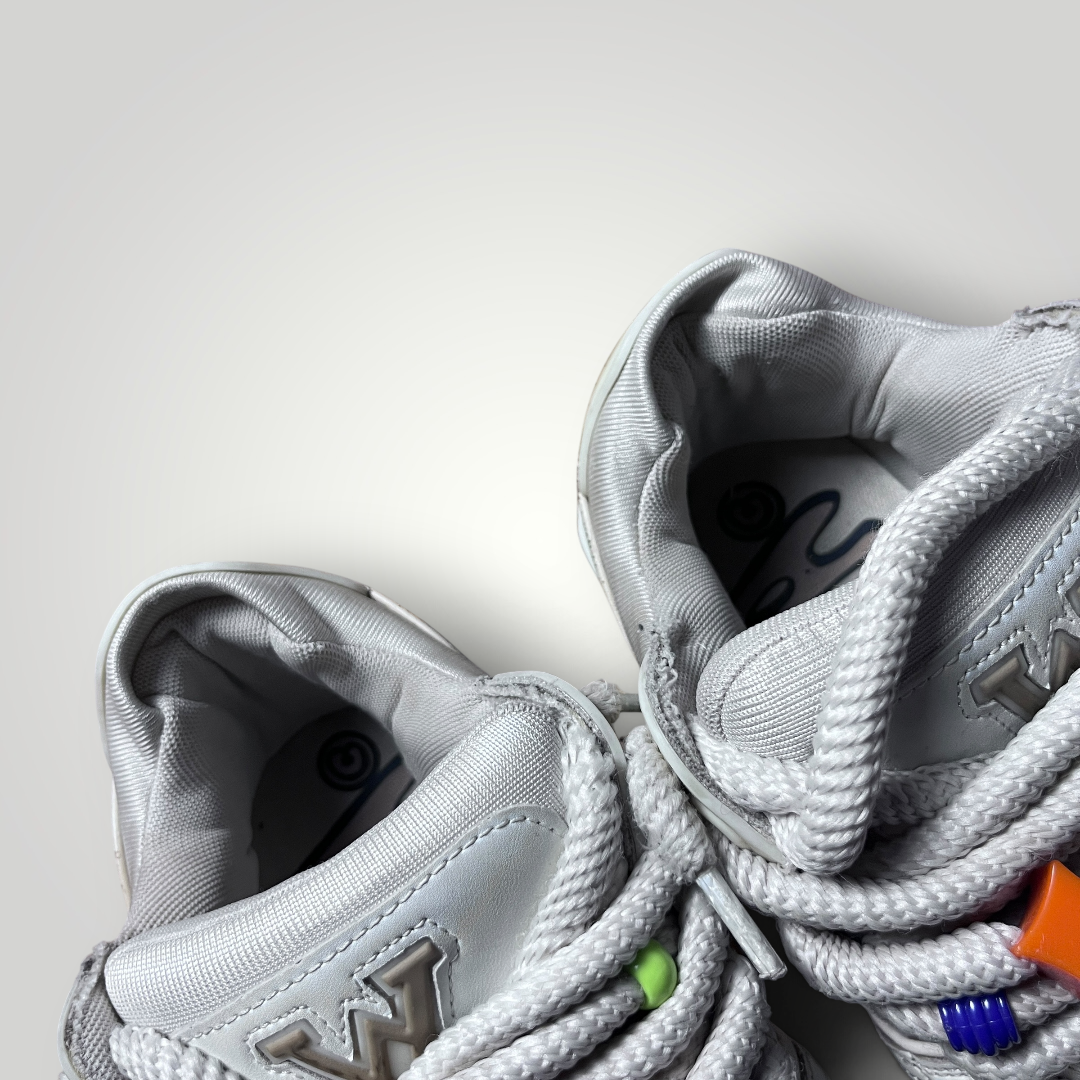 QUEEZAZA LV Inspired Y2K Coffee Dipped Chunky Sneakers