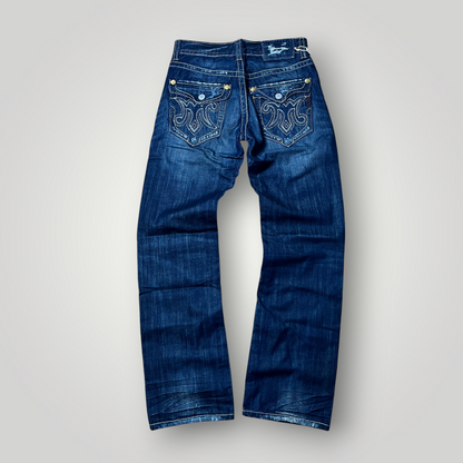 MEK Denim Vintage 2000's Y2K  Distressed Bootcut Jeans