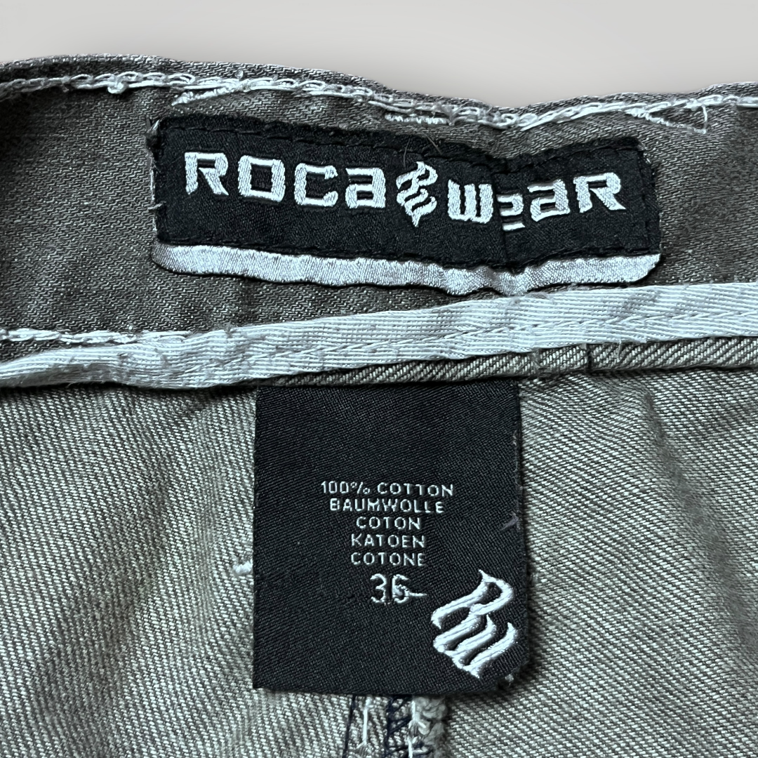 Rocawear Vintage 2000's Y2K Hip-Hoo Thick Stitch Denim Shorts