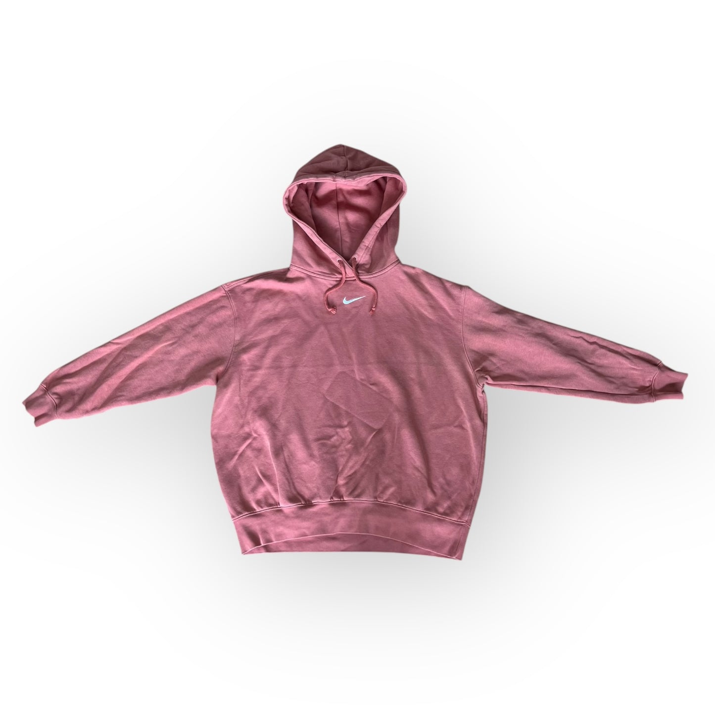Nike Center Swoosh Boxy Peach Pink Oversized Boxy Hoodie