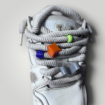 QUEEZAZA LV Inspired Y2K Coffee Dipped Chunky Sneakers