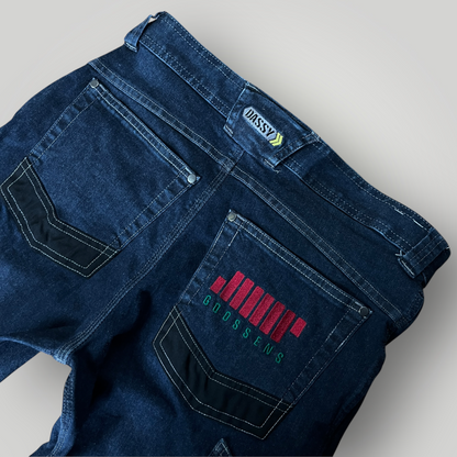 Dassy Heavy Cotton Embroidered Hip-Hop Work Cargo Jeans