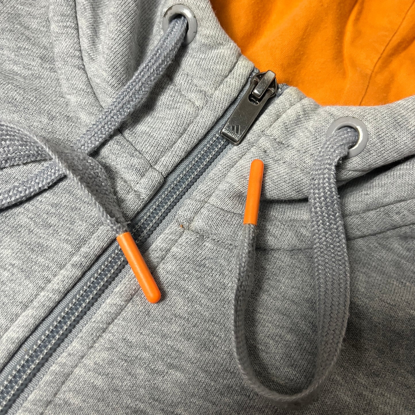 Adidad Striped Zip-Up Hoodie