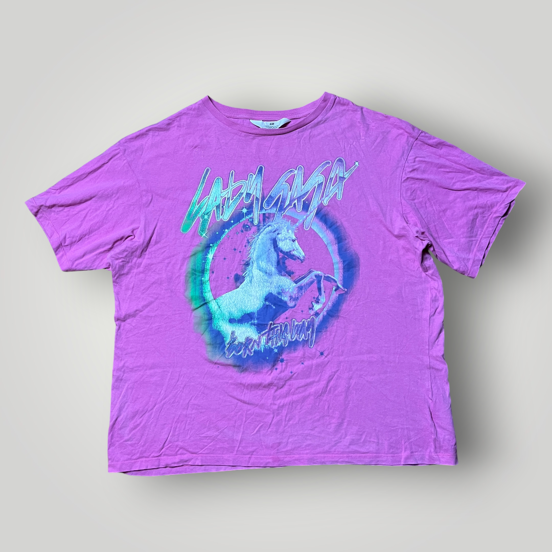 Lady Gaga "Born This Way" Official Merch Graphic T-Shirt (Дамско)