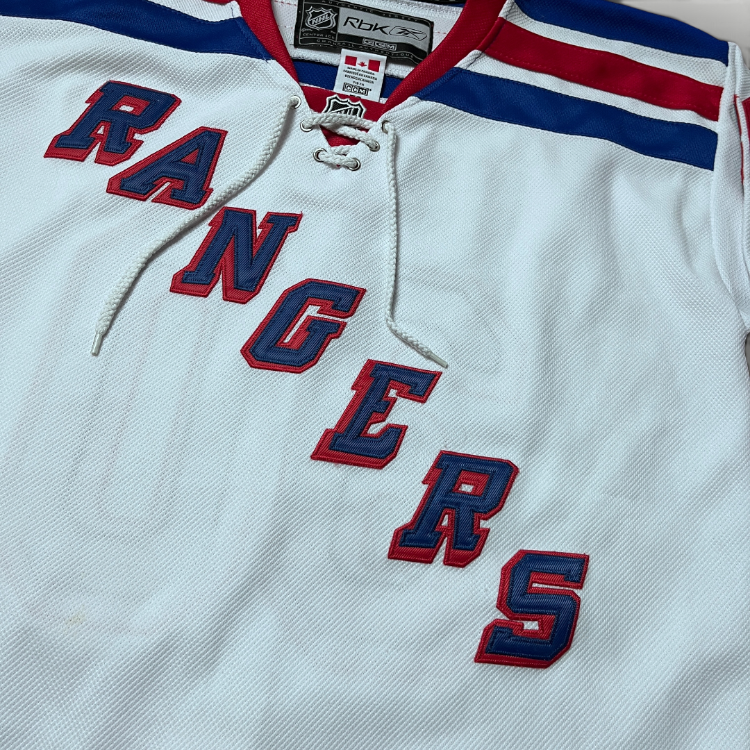 Reebok x NHL New York Rangers Vintage 2005/2007 Henrik Lundqvist 30 Ice Hockey Jersey Long Sleeve Shirt