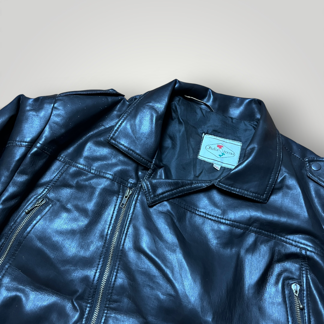 Vintage 80's/90's Lightweight Biker Leather Brando Jacket