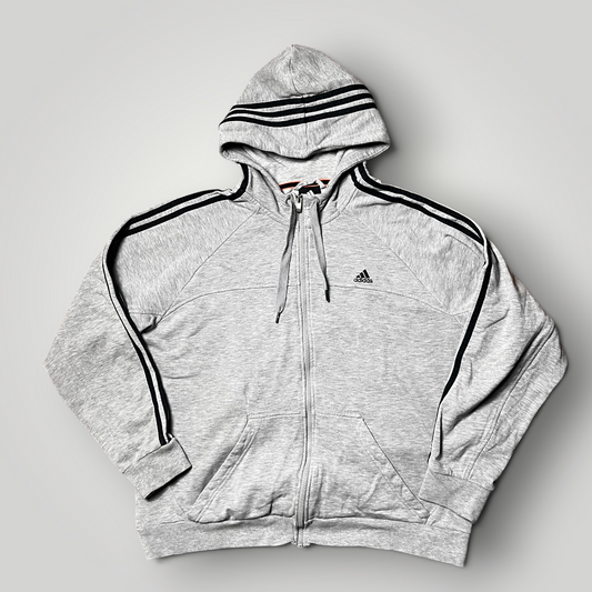 Adidas Full Striped Drill Hooded Zip-Up Hoodie