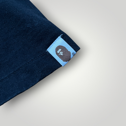 BAPE A Bathing Ape "Silver Foil Big Ape Head Tee" 2012 Single Stitch Tubular Knit Heavy Cotton Graphic T-Shirt