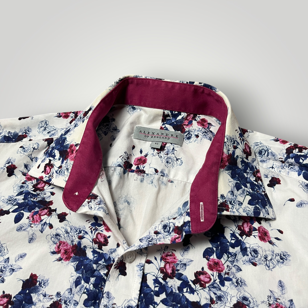 Alexandre Floral Luxury Casual Button Up Long Sleeve Shirt