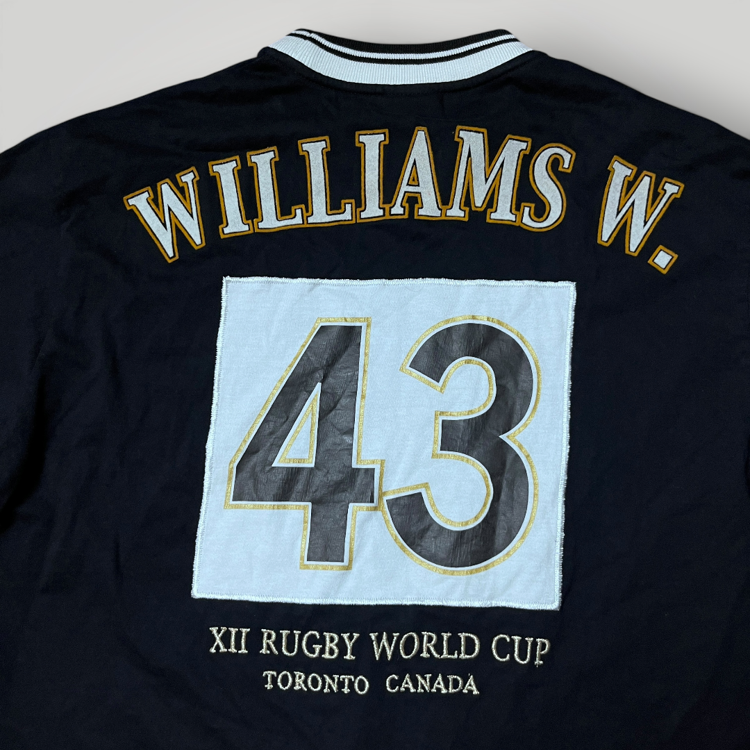 Williams Wilson Vintage 2000's Y2K Embroidered Rugby Long Sleeve Shirt