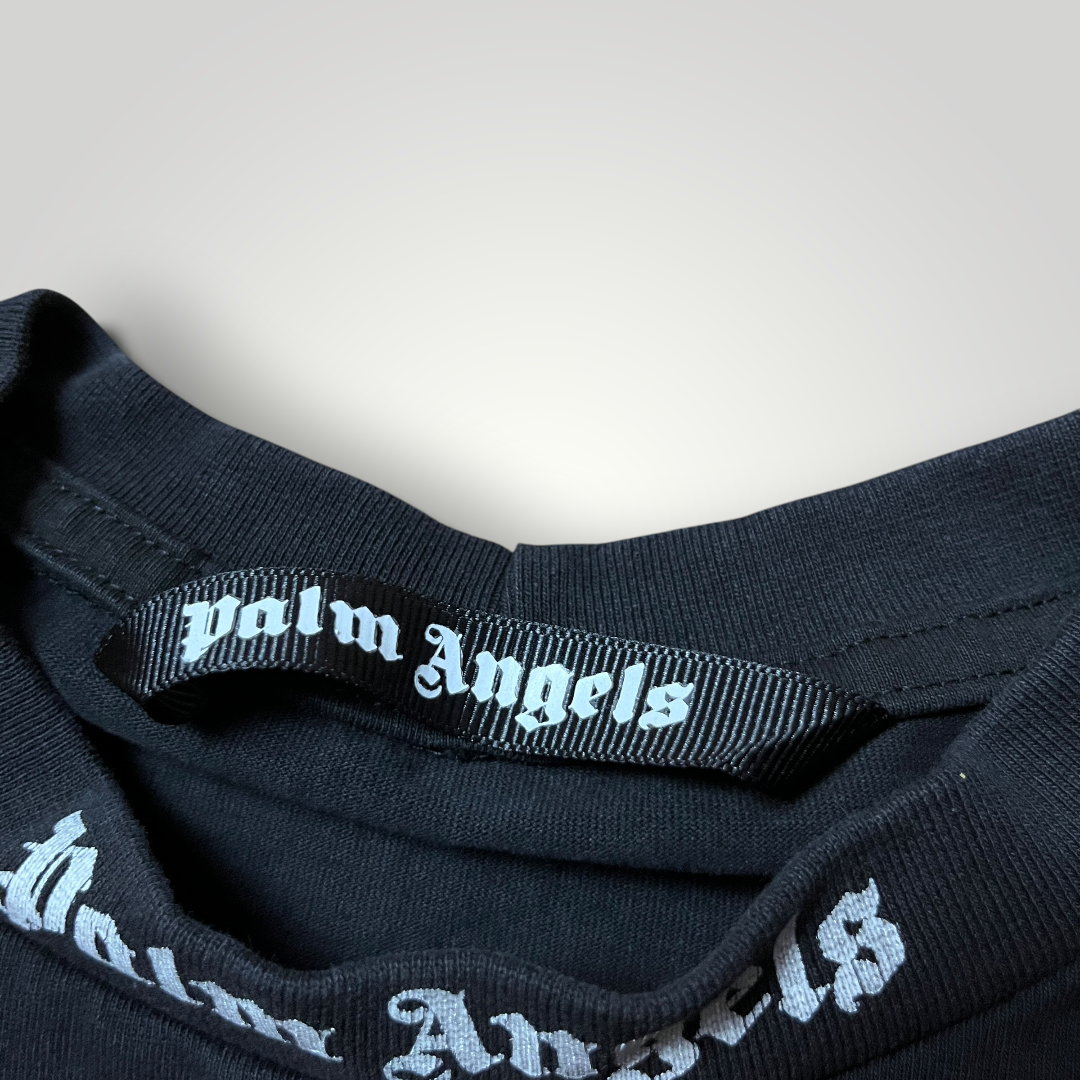 Palm Angels Classic Logo Over Tee Heavy Cotton T-Shirt (Replica)