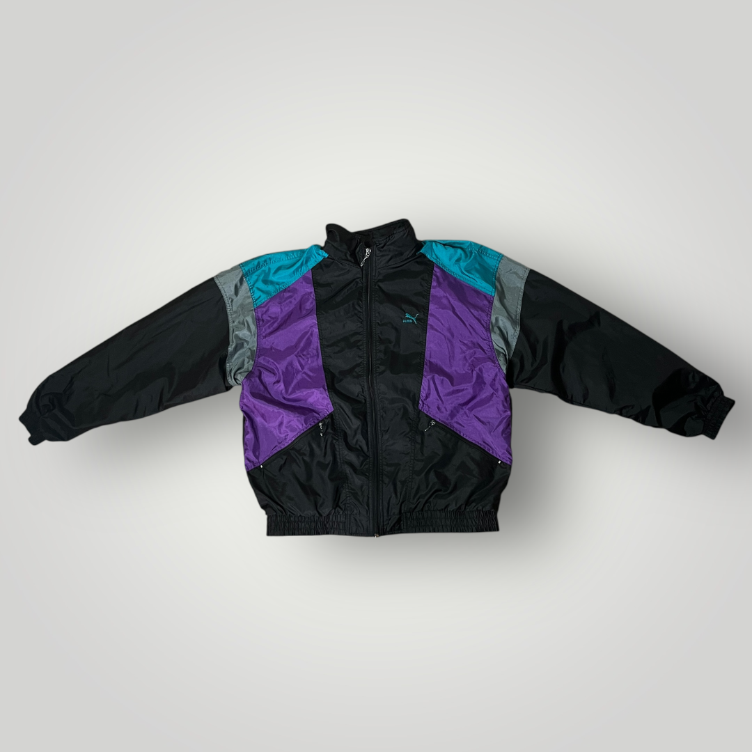 Puma Vintage 90's Y2K Techno Rave Hip-Hop Multiblock Windbreaker Jacket