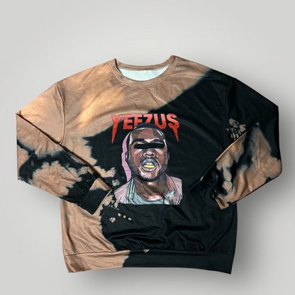 Kanye West "Yeezus" All Over Graphic Long Sleeve Sweatshirt Crewneck