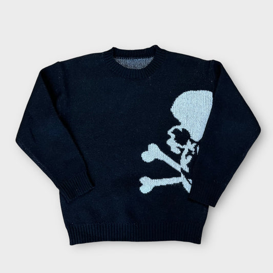 Y2K Skull Graphic Sweater