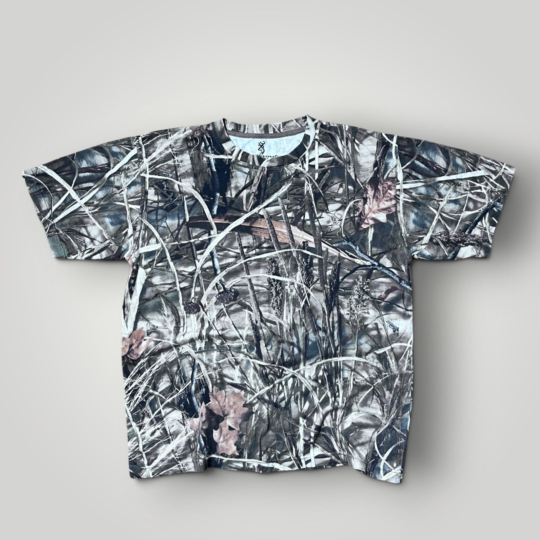 Browing Y2K Heavy Cotton Camo Pattern Graphic T-Shirt