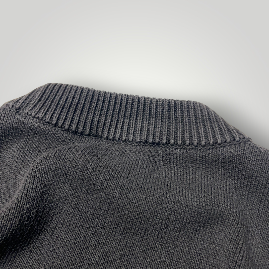 Rocawear Big Logo Heavy Cotton Hip-Hop Knit Crewneck Sweater