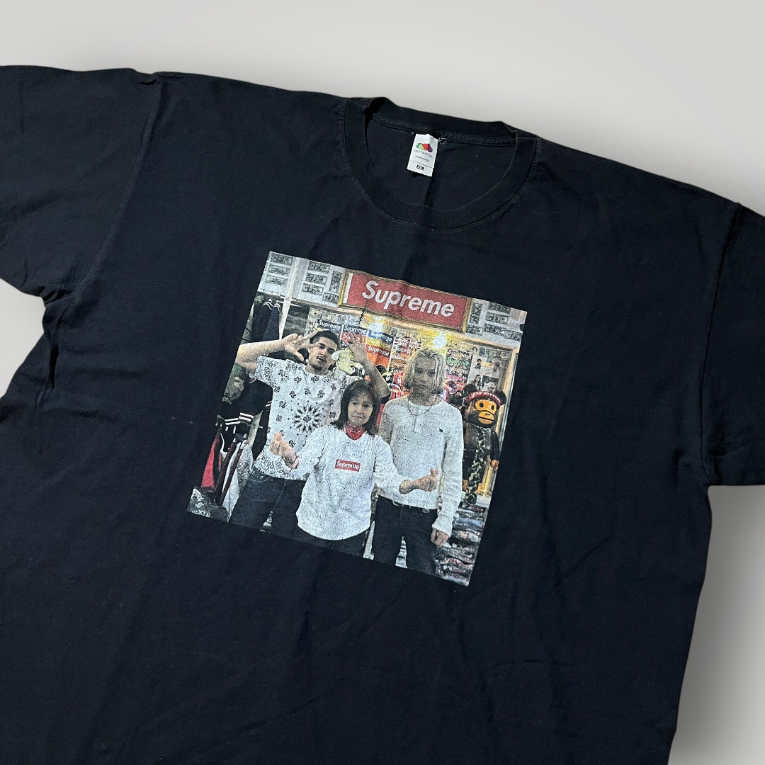 Supreme Bootleg Vintage 2000's Heavy Cotton Tubular Knit Graphic T-Shirt
