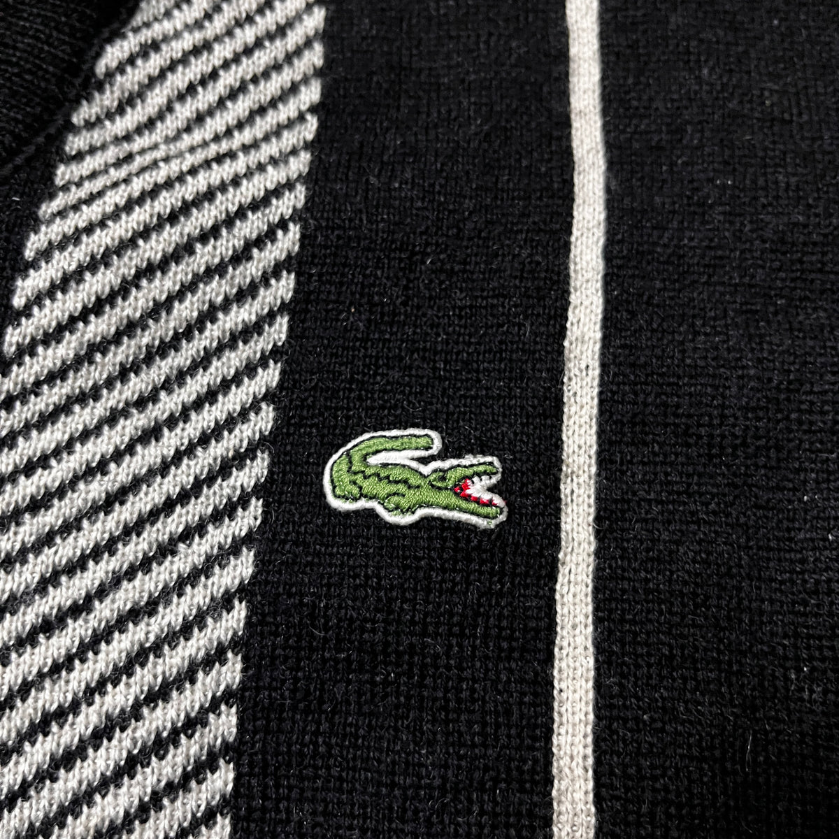 Lacoste Vintage 80's Coogi Style Made In France Wool Sweater