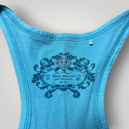 EDC Vintage 2000's Y2K Ombre Ribbed Racerback Trashy Chick Tank Top (Дамско)