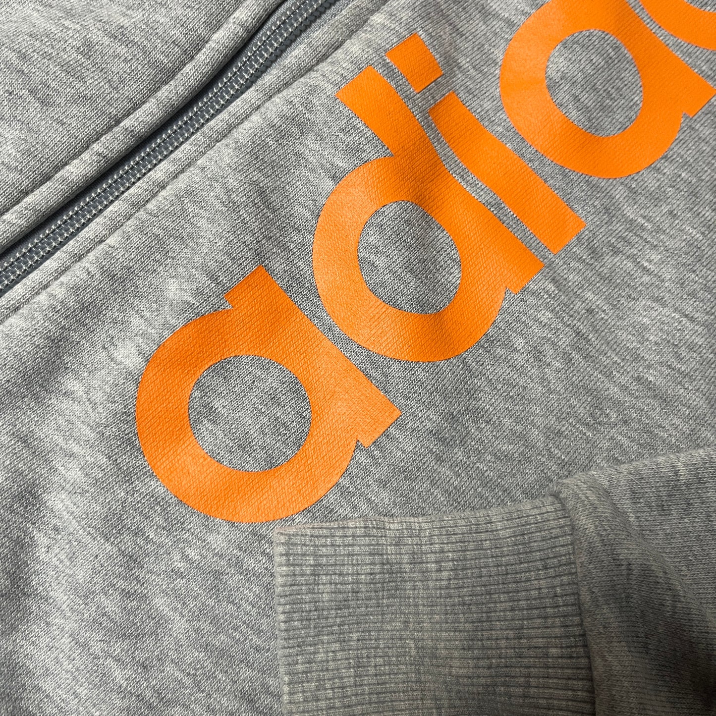 Adidad Striped Zip-Up Hoodie