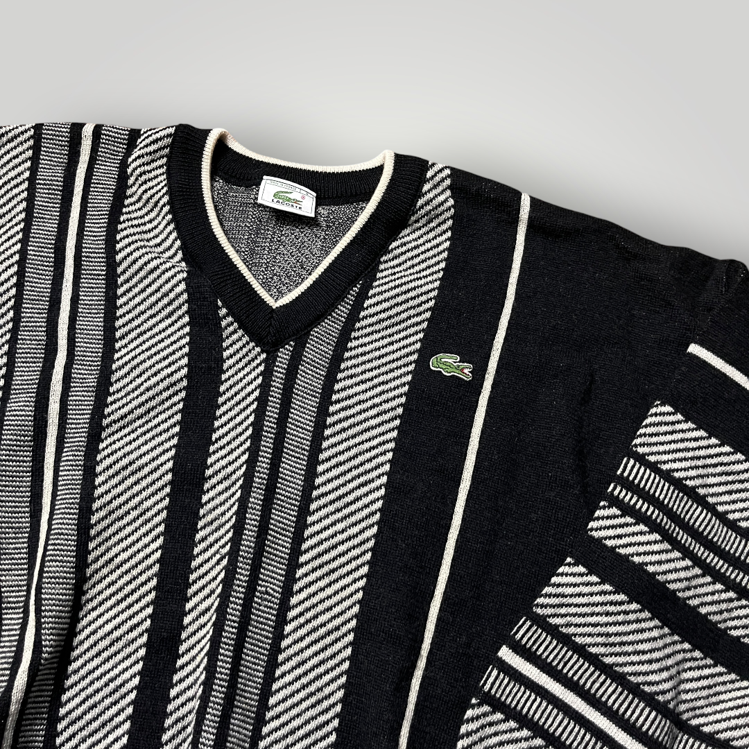 Lacoste Vintage 80's Coogi Style Made In France Wool Sweater