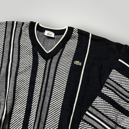 Lacoste Vintage 80's Coogi Style Made In France Wool Sweater