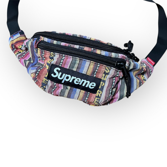 Supreme "Woven Stripe SS20" Multicolor Waist Bag