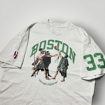 Independent Republic "Boston Legend" Roman Style Heavy Cotton NBA Basketball Graphic Jersey T-Shirt