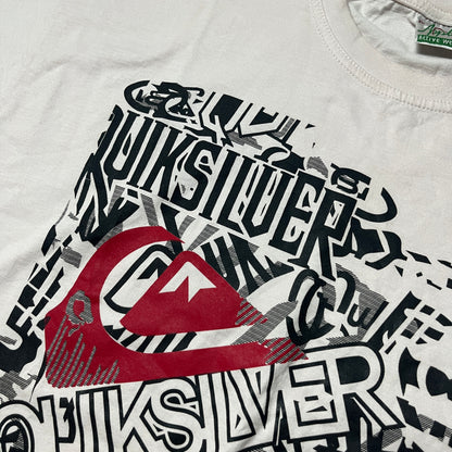 Quiksilver Vintage 2000's Y2K Hip-Hop Heavy Cotton Graphic T-Shirt