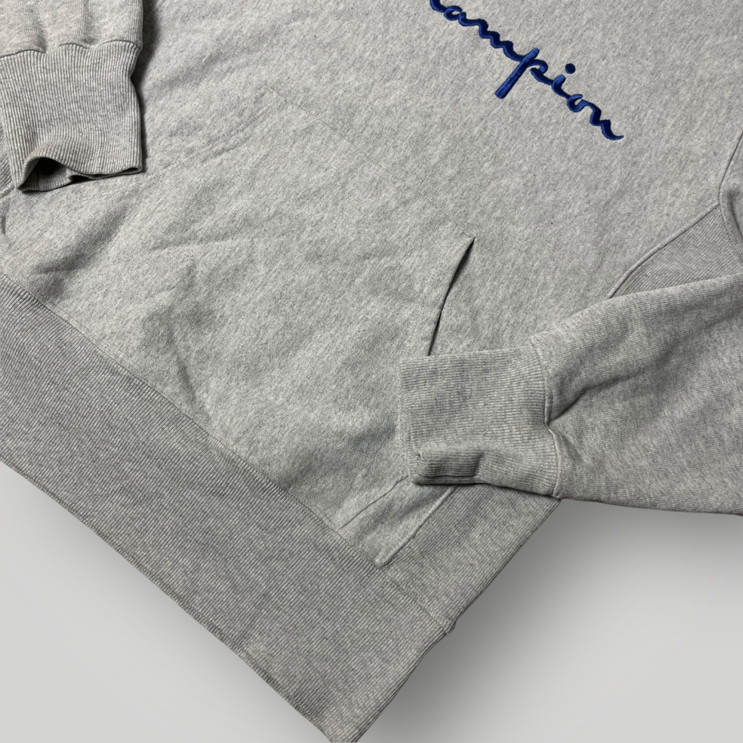Champion Vintage "Reverse Weave Warm Up" Heavy Cotton Boxy Embroidered Hoodie (430GSM)