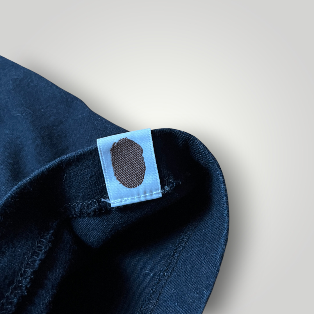 BAPE A Bathing Ape "Silver Foil Big Ape Head Tee" 2012 Single Stitch Tubular Knit Heavy Cotton Graphic T-Shirt