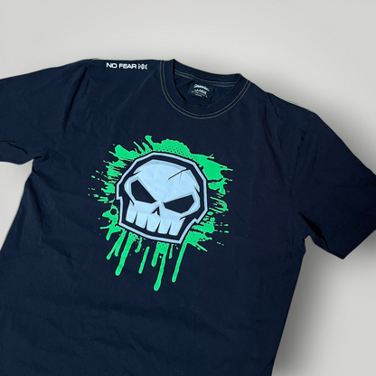 No Fear Heavy Cotton Y2K Hip-Hop Graphic T-Shirt
