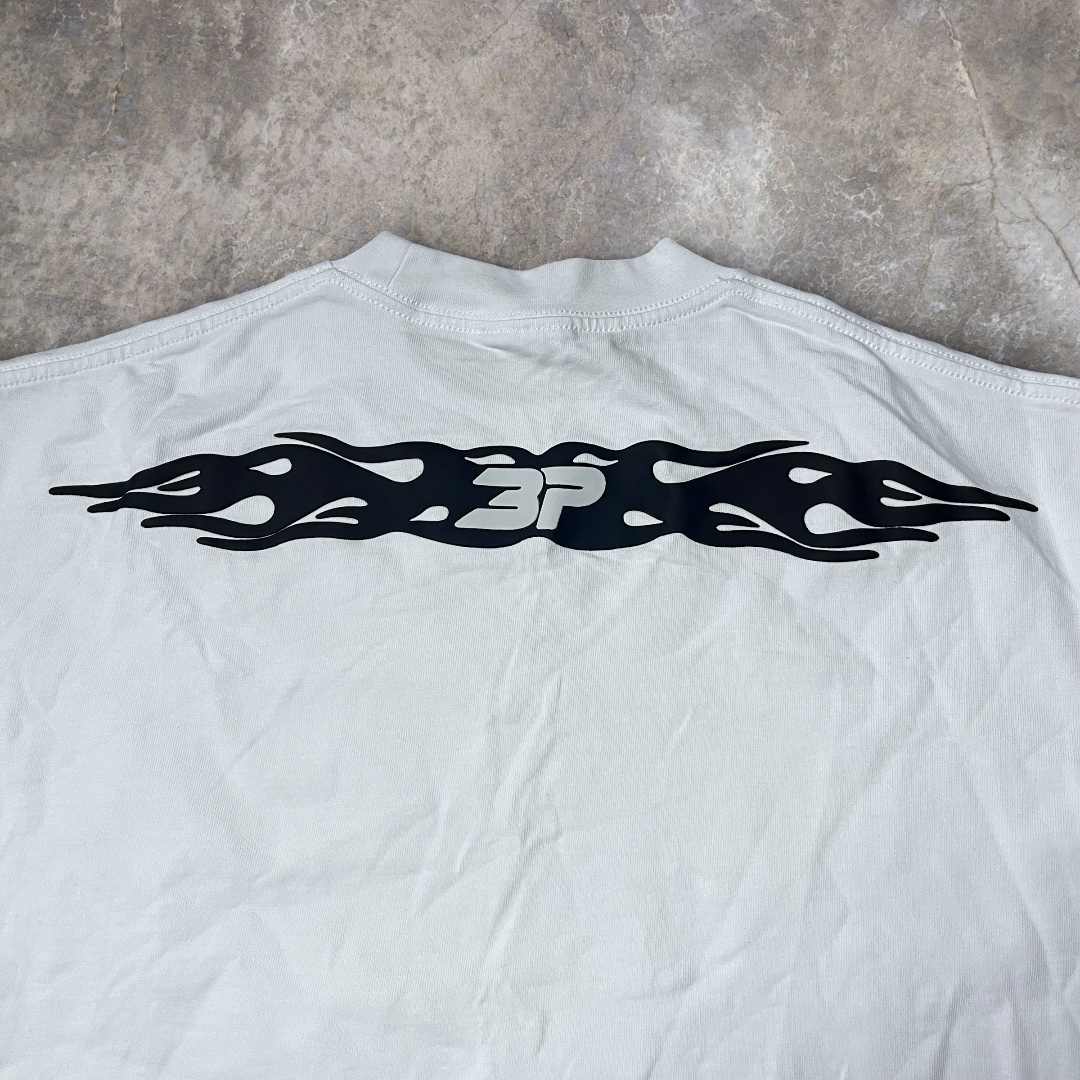 Broken Planet "Chaos" Y2K Puff Print Heavy Cotton Boxy Graphic T-Shirt