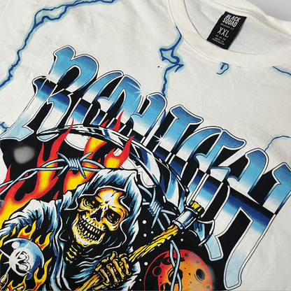 BLACK SQUAD "ROUGH" Y2K Heavy Cotton Graphic T-Shirt