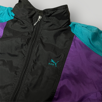 Puma Vintage 90's Y2K Techno Rave Hip-Hop Multiblock Windbreaker Jacket