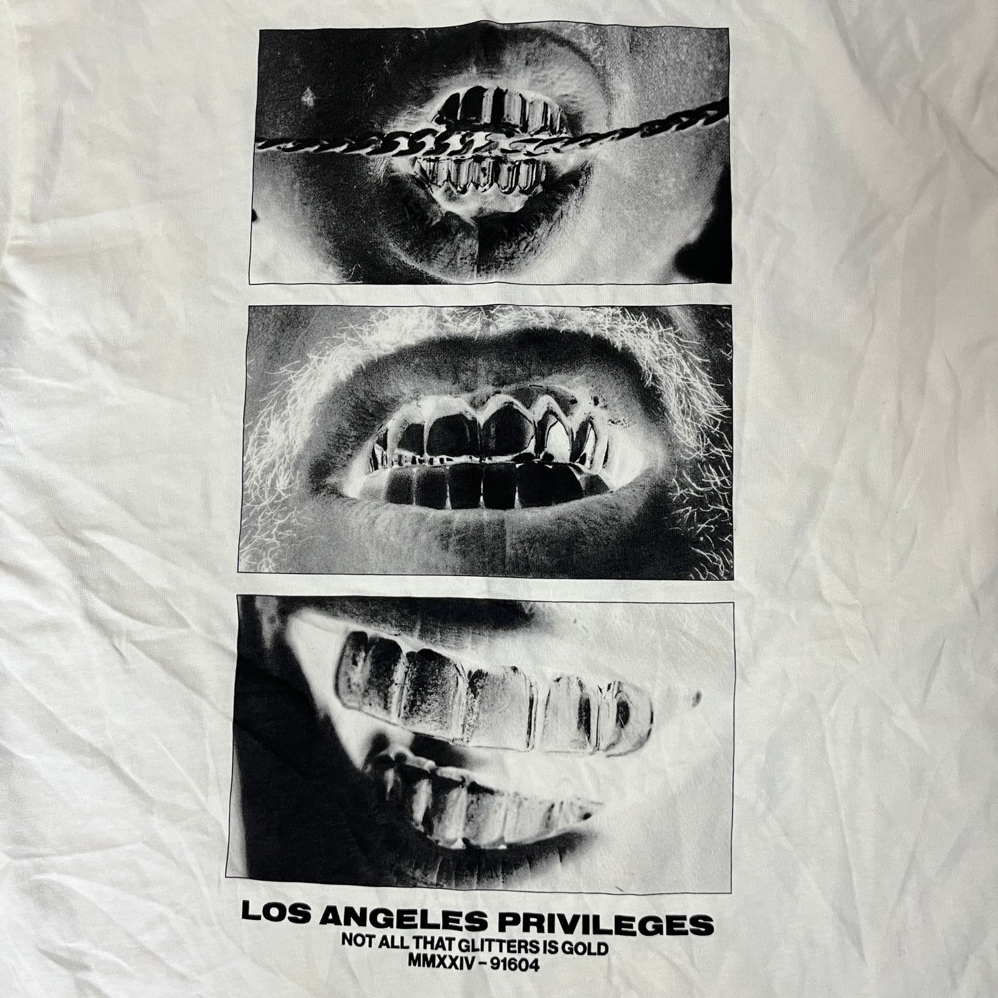 H&M Y2K Chrome Graphic T-Shirt
