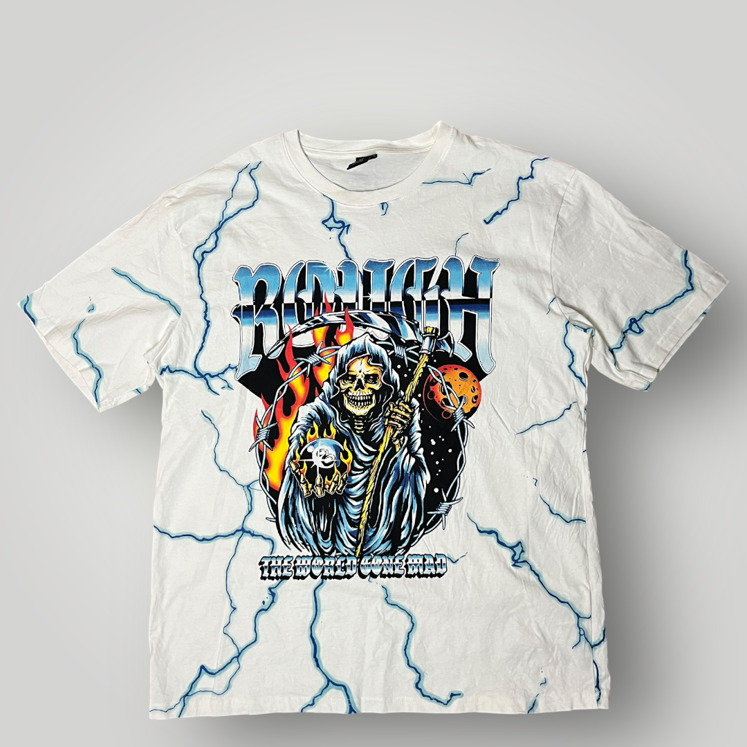 BLACK SQUAD "ROUGH" Y2K Heavy Cotton Graphic T-Shirt