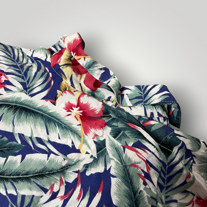 Floral Hawaiian Button Up Shirt