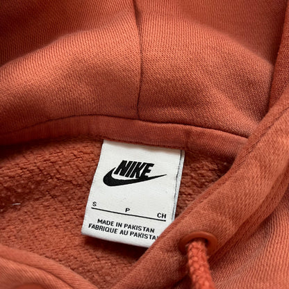 Nike Center Swoosh Boxy Peach Pink Oversized Boxy Hoodie