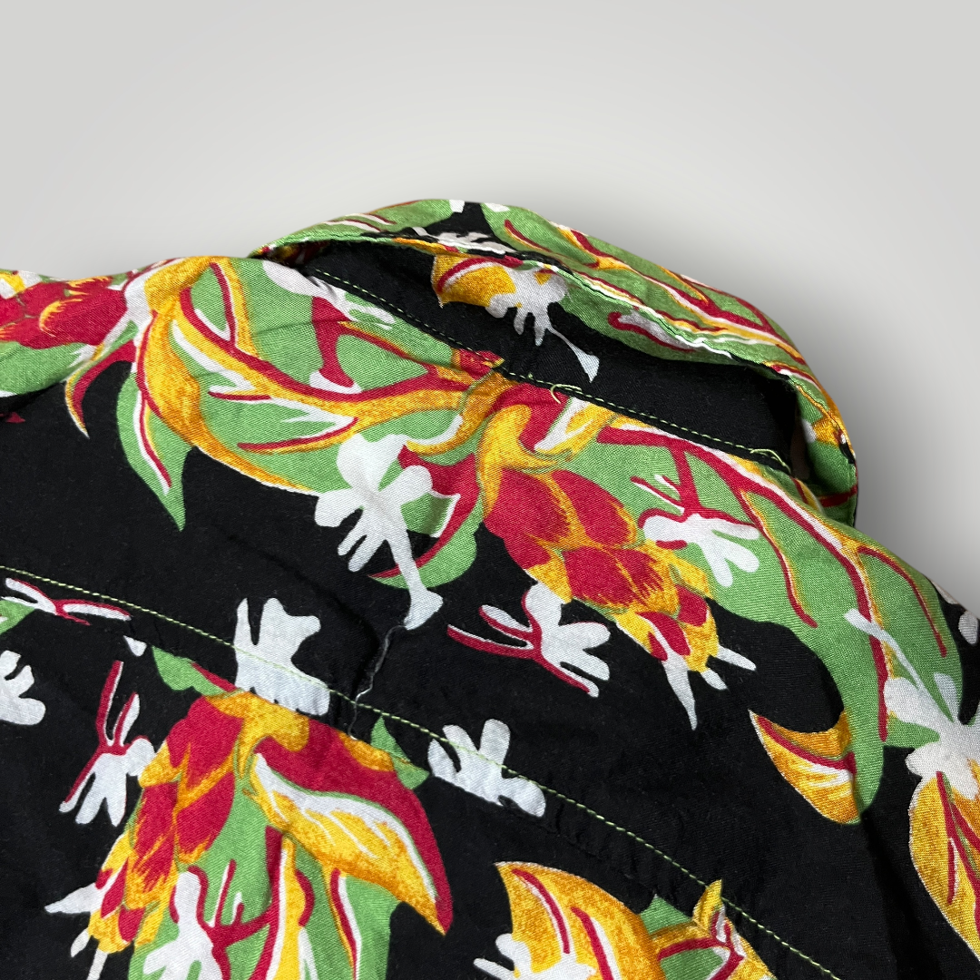 Hawaiian Floral Button Up Shirt