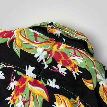 Hawaiian Floral Button Up Shirt