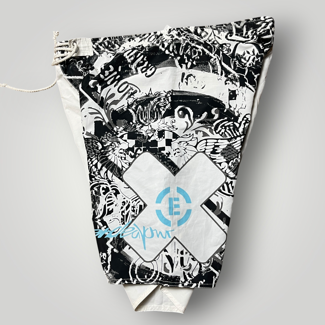Crivit Y2K Graphic Surf Skate Shorts